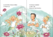 Buchcover und Innenansicht für das Buch: Leselöwen 1. Klasse - Das Meermädchen und der versunkene Schatz