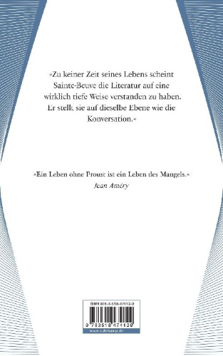 Buchcover und Innenansicht für das Buch: Contre Sainte-Beuve