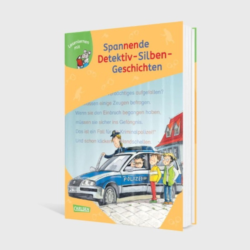 Buchcover und Innenansicht für das Buch: LESEMAUS zum Lesenlernen Sammelbände: Spannende Detektiv-Silben-Geschichten