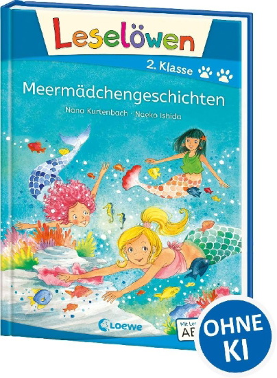 Buchcover und Innenansicht für das Buch: Leselöwen 2. Klasse - Meermädchengeschichten