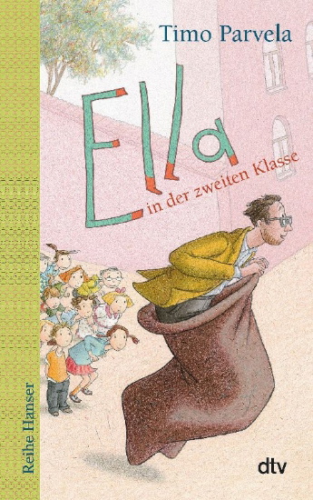 Buchcover und Innenansicht für das Buch: Ella ja lopettaja, Ella ja Pate, Ella ja Pukari (Tammi, Helsinki)