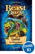 Buchcover und Innenansicht für das Buch: Beast Quest 37. Convol, der Wüstendämon