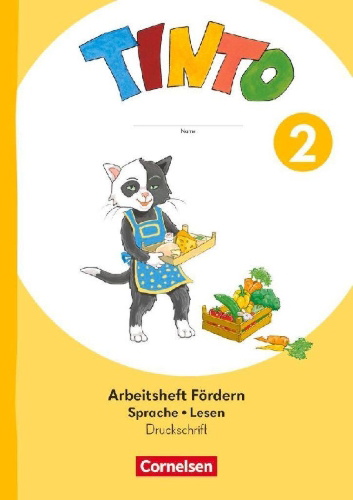 Buchcover und Innenansicht für das Buch: Tinto Sprachlesebuch 2. Schuljahr - Ausgabe 2026 - Arbeitsheft Fördern - Druckschrift
