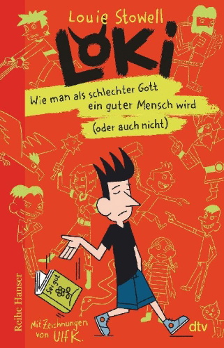 Buchcover und Innenansicht für das Buch: Loki - Wie man als schlechter Gott ein guter Mensch wird (oder auch nicht)