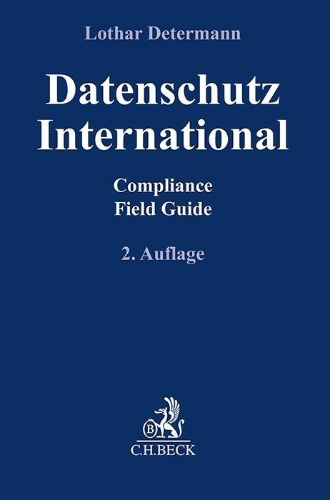 Buchcover und Innenansicht für das Buch: Datenschutz International