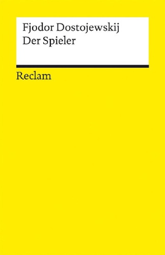 Buchcover und Innenansicht für das Buch: Der Spieler