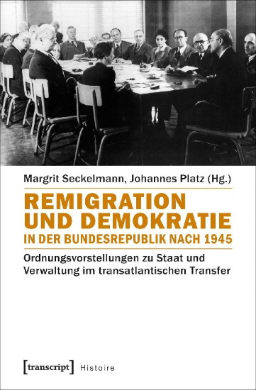 Buchcover und Innenansicht für das Buch: Remigration und Demokratie in der Bundesrepublik nach 1945