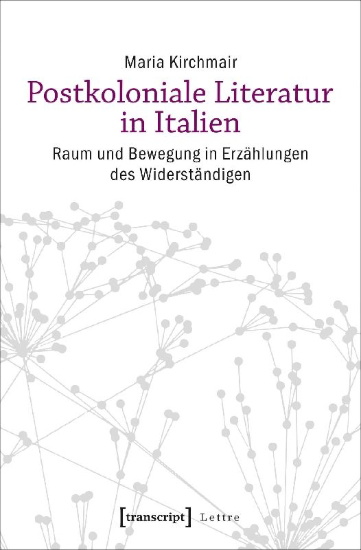 Buchcover und Innenansicht für das Buch: Postkoloniale Literatur in Italien