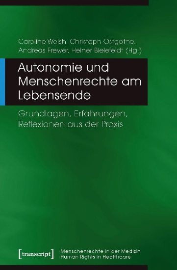 Buchcover und Innenansicht für das Buch: Autonomie und Menschenrechte am Lebensende