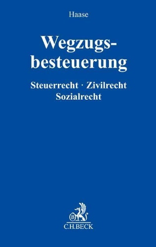 Buchcover und Innenansicht für das Buch: Wegzugsbesteuerung