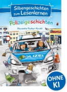 Buchcover und Innenansicht für das Buch: Silbengeschichten zum Lesenlernen - Polizeigeschichten