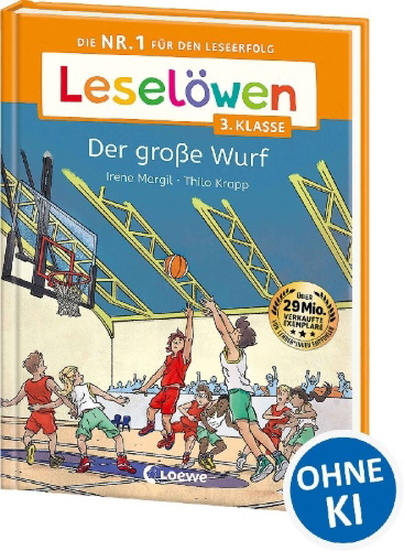 Buchcover und Innenansicht für das Buch: Leselöwen 3. Klasse - Der große Wurf