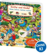 Buchcover und Innenansicht für das Buch: Suche und finde! Bauen, bohren, Sachen machen