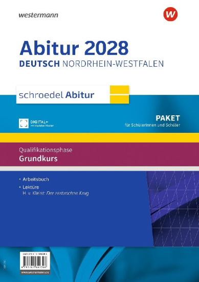 Buchcover und Innenansicht für das Buch: Schroedel Abitur. Paket für Schülerinnen und Schüler Grundkurs. Für Nordrhein-Westfalen zum Abitur 2028