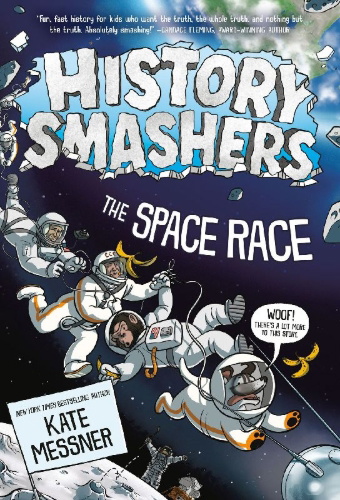 Buchcover und Innenansicht für das Buch: History Smashers: The Space Race