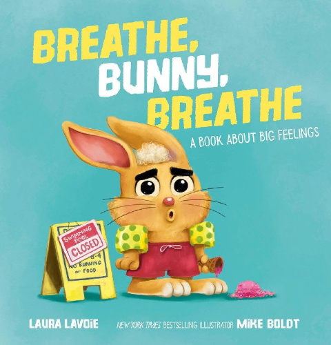 Buchcover und Innenansicht für das Buch: Breathe, Bunny, Breathe