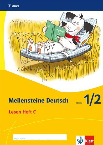 Buchcover und Innenansicht für das Buch: Meilensteine Deutsch. Lesestrategien. Heft 3 Klasse 1/2. Ausgabe ab 2017