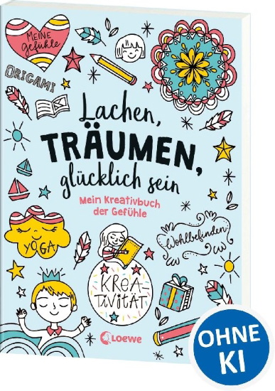 Buchcover und Innenansicht für das Buch: Les ateliers du calme Le cahier de mes émotions / The Notebook of my emotions