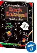 Buchcover und Innenansicht für das Buch: Mein großer Kreativ-Kratzelspaß: Weihnachten