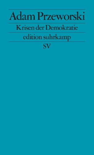 Buchcover und Innenansicht für das Buch: Crises of Democracy