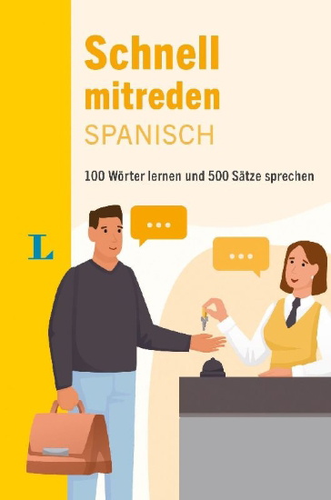Buchcover und Innenansicht für das Buch: Langenscheidt Schnell mitreden Spanisch