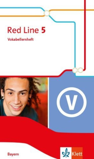 Buchcover und Innenansicht für das Buch: Red Line 5. Vokabellernheft Klasse 9.  Ausgabe Bayern