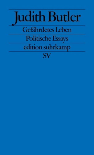 Buchcover und Innenansicht für das Buch: Precarious Life. The Politics of Mourning and Violence