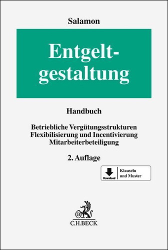 Buchcover und Innenansicht für das Buch: Entgeltgestaltung