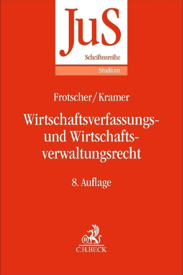 Buchcover und Innenansicht für das Buch: Wirtschaftsverfassungs- und Wirtschaftsverwaltungsrecht