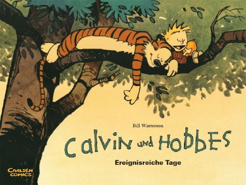 Buchcover und Innenansicht für das Buch: Calvin & Hobbes 08 - Ereignisreiche Tage