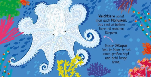 Buchcover und Innenansicht für das Buch: 50 Wörter über die Natur - Tiere