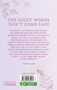 Buchcover und Innenansicht für das Buch: Words unspoken