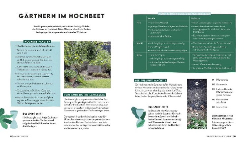 Buchcover und Innenansicht für das Buch: Keine Zeit zu gärtnern - Easy Ernteglück mit wenig Aufwand