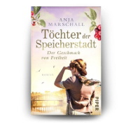 Buchcover und Innenansicht für das Buch: Töchter der Speicherstadt - Der Geschmack von Freiheit