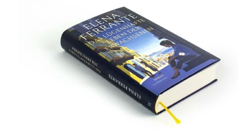 Buchcover und Innenansicht für das Buch: La vita bugiarda degli adulti