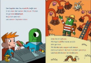 Buchcover und Innenansicht für das Buch: Leselöwen 2. Klasse - Pizza-Abenteuer im Weltraum