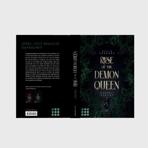 Buchcover und Innenansicht für das Buch: Rise of the Demon Queen (Darkest Destiny 2)