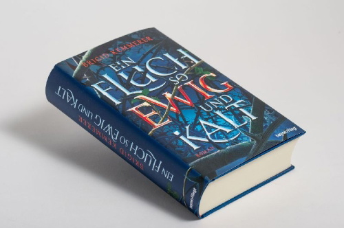 Buchcover und Innenansicht für das Buch: A curse so dark and lonely