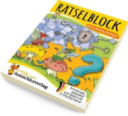 Buchcover und Innenansicht für das Buch: Rätselblock ab 6 Jahre - Band 3