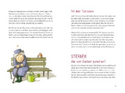 Buchcover und Innenansicht für das Buch: Wie tief ist ein Grab? Alles über Sterben, Tod und Abschiednehmen