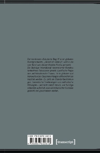 Buchcover und Innenansicht für das Buch: 'Global Art History'