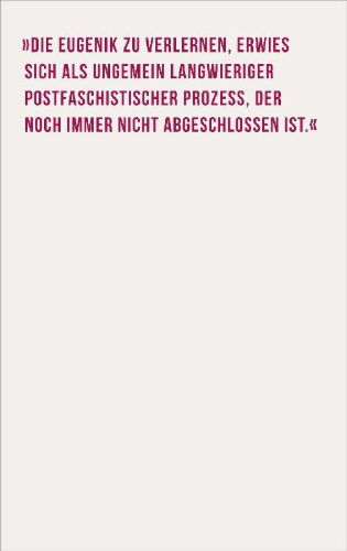 Buchcover und Innenansicht für das Buch: Eugenische Phantasmen