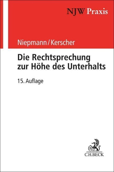 Buchcover und Innenansicht für das Buch: Die Rechtsprechung zur Höhe des Unterhalts