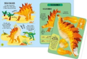 Buchcover und Innenansicht für das Buch: Zusammenstecken und Entdecken: Dinosaurier