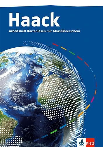 Buchcover und Innenansicht für das Buch: Der Haack Weltatlas. Arbeitsheft Kartenlesen mit Atlasführerschein Klasse 5/6. Ausgabe Sekundarstufe I und II
