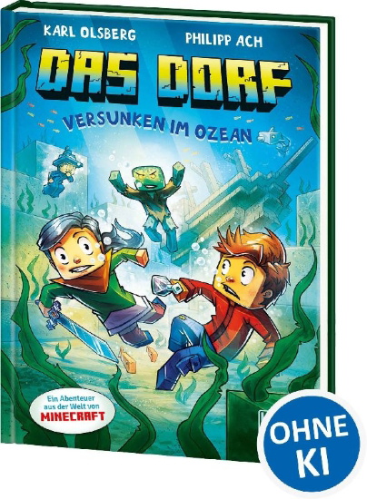 Buchcover und Innenansicht für das Buch: Das Dorf (Band 5) - Versunken im Ozean