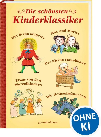 Buchcover und Innenansicht für das Buch: Die schönsten Kinderklassiker
