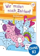 Buchcover und Innenansicht für das Buch: Mes Coloriages Magiques - Les Licornes
