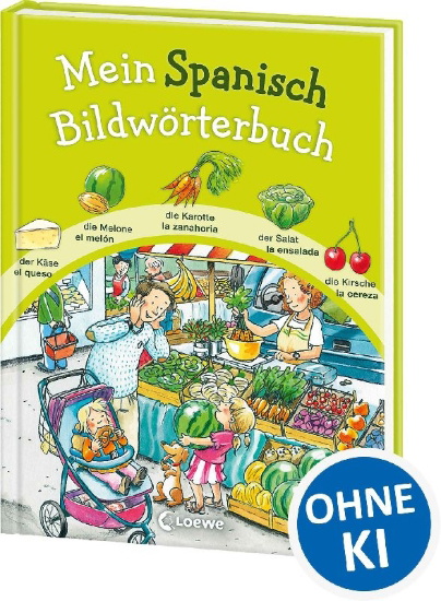 Buchcover und Innenansicht für das Buch: Mein Spanisch Bildwörterbuch