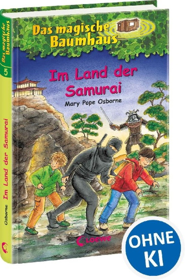 Buchcover und Innenansicht für das Buch: Das magische Baumhaus (Band 5) - Im Land der Samurai